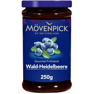 Mövenpick Gourmet-Frühstück Wald-Heidelbeere, hochwertiger Premium Fruchtaufstrich, 250 g
