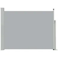 vidaXL Ausziehbare Seitenmarkise 140×500 cm Grau