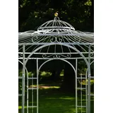Stabiler Gartenpavillon Verzinkt Metall Ø 250cm Pavillon Eisen Rosenspalier