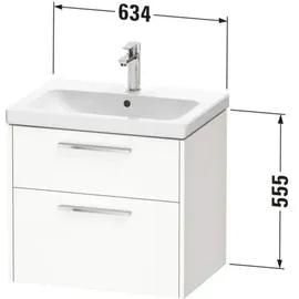 Duravit D-Code 63,4x55,5x46cm, 2 L, S, Tau ma, Gr. chr