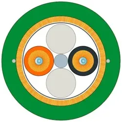 Siemens 6XV18612D PCF Trailing Cable GP 200/230, aufteilbar, PVC Außenmantel, UL, Meterware  - 20 Meter