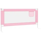 vidaXL Kleinkind-Bettschutzgitter Rosa 180x25 cm Stoff