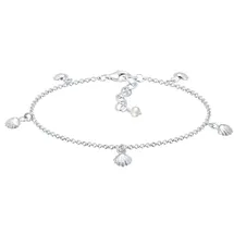 Elli Armband Muschel silber 925 Sterling Silber Größe 16