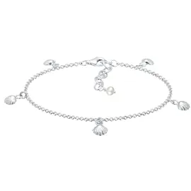 Elli Armband Muschel silber 925 Sterling Silber Größe 16