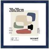 Accent by Nielsen Holz Bilderrahmen Zoom 20x20 cm, Dunkelblau - Dunkelblau