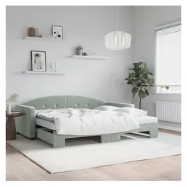 vidaXL Tagesbett 90 x 190 cm Hellgrau