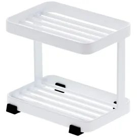 Yamazaki Tower 2~Tiered Soap Tray Seifenschale Weiß