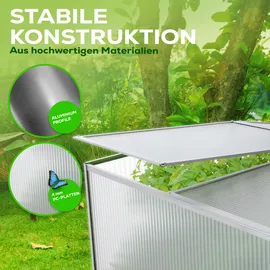 garmio Frühbeet Calla Alu Transparent HKP 4 mm 1 m2