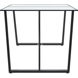 vidaXL Esstisch 160 x 75 x 80 cm schwarz/weiß