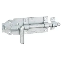 Bolzenriegel, mit befestigter Schlaufe, feuervz, Platte LxB180x70 mm,Ges.-L230mm