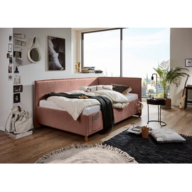Meise Möbel meise.möbel Kinderbett »FUN II«, Polsterbett wahlweise mit Bettkasten, Jugendbett inkl. USB-Anschluss, rosa