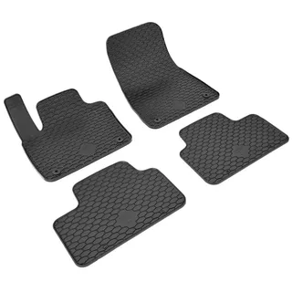 WALSER Auto-Fußmatten Automatte Passform DirtGuard (4 St), für VOLVO C40 (539), EC40 (539), EX40 (536), XC40 (536) VOLVO C40 (539), YB 10/2021-,VOLVO XC40 (536), YB 10/2017-, C40 10/2021-, EC40 04/2024-, EX40 04/2024-, XC40 10/2017- schwarz