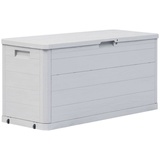 furnicato Gartenbox Garten-Aufbewahrungsbox 280 L Hellgrau (1 St) grau