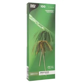 Papstar 100 Deko-Picker 15,5 cm farbig sortiert "Feuerwerk"