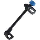 XLC Fahrradrahmenhalterung lang für Azura Xtra LED, schwarz/blau - Schwarz