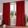 Gardinenbox Vorhang »Milano« Samt Blickdicht Schlaufenband Tunneldurchzug Blackout Bügelband kürzbar Rot 2 Stück HxB 280x135 cm, 20357