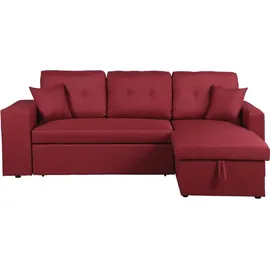 Habitat et Jardin Ecksofa axel Rot/Gelb