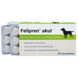 Felipren akut Kautabl.bei u.nach Durchfall f.Hunde 24 St Kautabletten