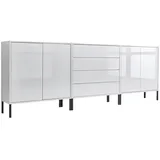 MID.YOU Sideboard Mailand Set 5 0 x 0 x 0 cm Weiß