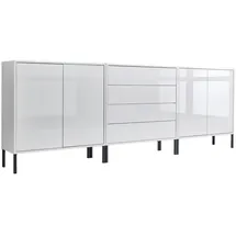 MID.YOU Sideboard Mailand Set 5 0 x 0 x 0 cm Weiß
