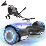 EVERCROSS 6,5" Hoverboards Mit Sitz, Self Balance Scooter Mit Bluetooth & LED, H