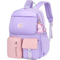 ZKDT Schulranzen Einhorn Kinder Rucksack für Mädchen Jungen niedlich Cartoon Einhorn -Anhänger Rucksäcke große Kapazität Teenager wasserdicht (style 2,44x13x31 cm)