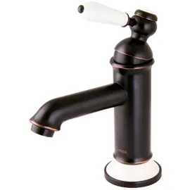 PaulGurkes Nostalgie Wasserhahn Einhandmischer Retro Waschtischbatterie Retro Schwarz Kupfer