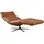 KAWOLA Relaxliege LETICIA Leder 80 x 80 x 131 cm Blau