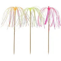 Papstar Deko-Picker 15,5 cm 100 St. Neon/Feuerwerk