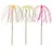 Papstar Deko-Picker 15,5 cm 100 St. Neon/Feuerwerk