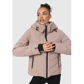 Marikoo Winterjacke "Samuiaa XVI", Damen, Gr. XXL, grau (taupe grau), Obermaterial: 100% Polyester. Futter: 100% Polyester. Wattierung: 100% Polyester. Ärmelfutter: 100% Polyester, Jacken Winterjacke, mit Kapuze
