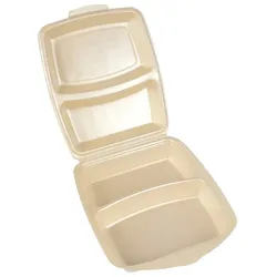 DayBays 1000 Stk. Dinner-Box 2 teilig 220x285x75 mm Champagner laminiert