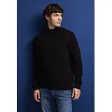 STREET ONE Stehkragenpullover Schwarz L
