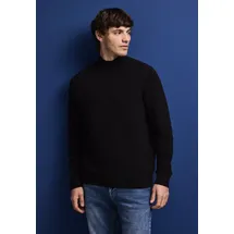 STREET ONE Stehkragenpullover Schwarz L