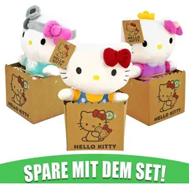 Joy Toy AG Hello Kitty - Prinzessin Plüsch pink 25 cm in wiederverwendbarem Kartontäschchen