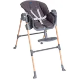 Chicco Hochstuhl Polly Essential Coal, mit Essbrett grau