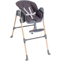 Chicco Hochstuhl Polly Essential Coal, mit Essbrett grau