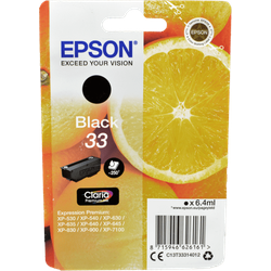 Epson Tinte C13T33314012 Black 33  schwarz