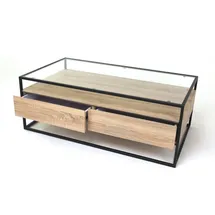 Concept GmbH Bozen II Eiche Sonoma glasklar 110 x 42 x 60 cm