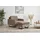 Home Affaire Loveseat Pinto Cord 105 x 85 x 97 cm Braun mit Keder