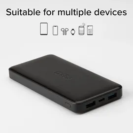 SBS TTBB10000FASTK Powerbank fast charge mit 10000 mAh Schwarz