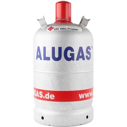 Alugas 11 kg Gasflasche - 10 Jahre TÜV - Fabrikneu - Leicht und langlebig