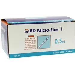 BD Micro-fine+ Insulinspritze 0,5 ml 100X0,5 ml
