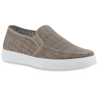 Herren Slip Ons in Khaki