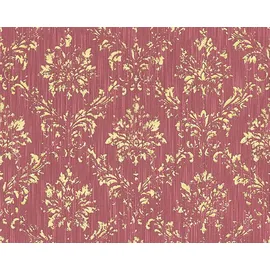 A.S. Création Textiltapete Metallic Silk 10 m x 0,53 m 306626 Rot