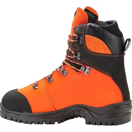 KOX | Schnittschutzstiefel | Schnittschutzschuhe DUE Orange Größe 47