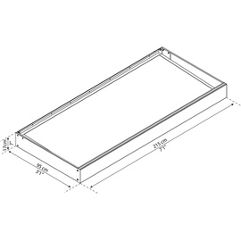 CANOPIA Sophia 2150 95,0 x 215,0 cm grau/weiß opal