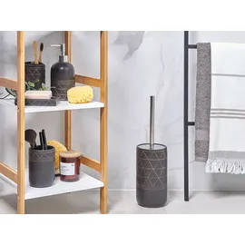 Beliani Badezimmer Set Badaccessoire-Set Schwarz/Gold