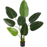 Tectake Künstlicher Paradiesvogelbaum Tropic, naturgetreu - 120 cm,