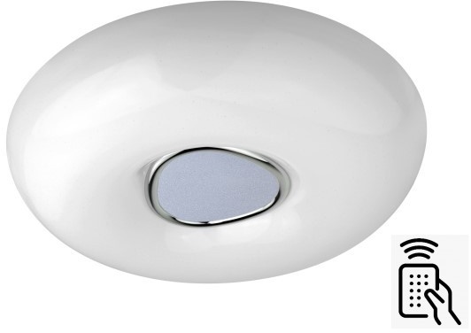 Rabalux 3328 LED-Deckenleuchte Tayla 1x60w | 4200lm | 3000-6500K - CCT, dimmbar, Fernbedienung, Timer, glitzernde Wirkung, weiß